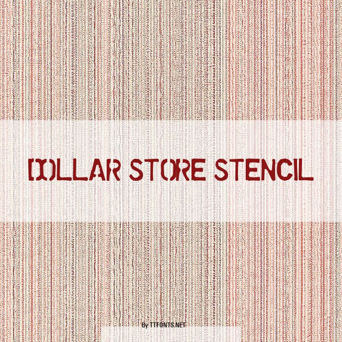 Dollar Store Stencil example